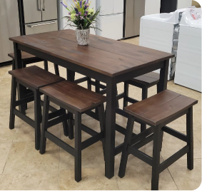 Paulo Furniture San Diego Black Walnut Pub Dining Room